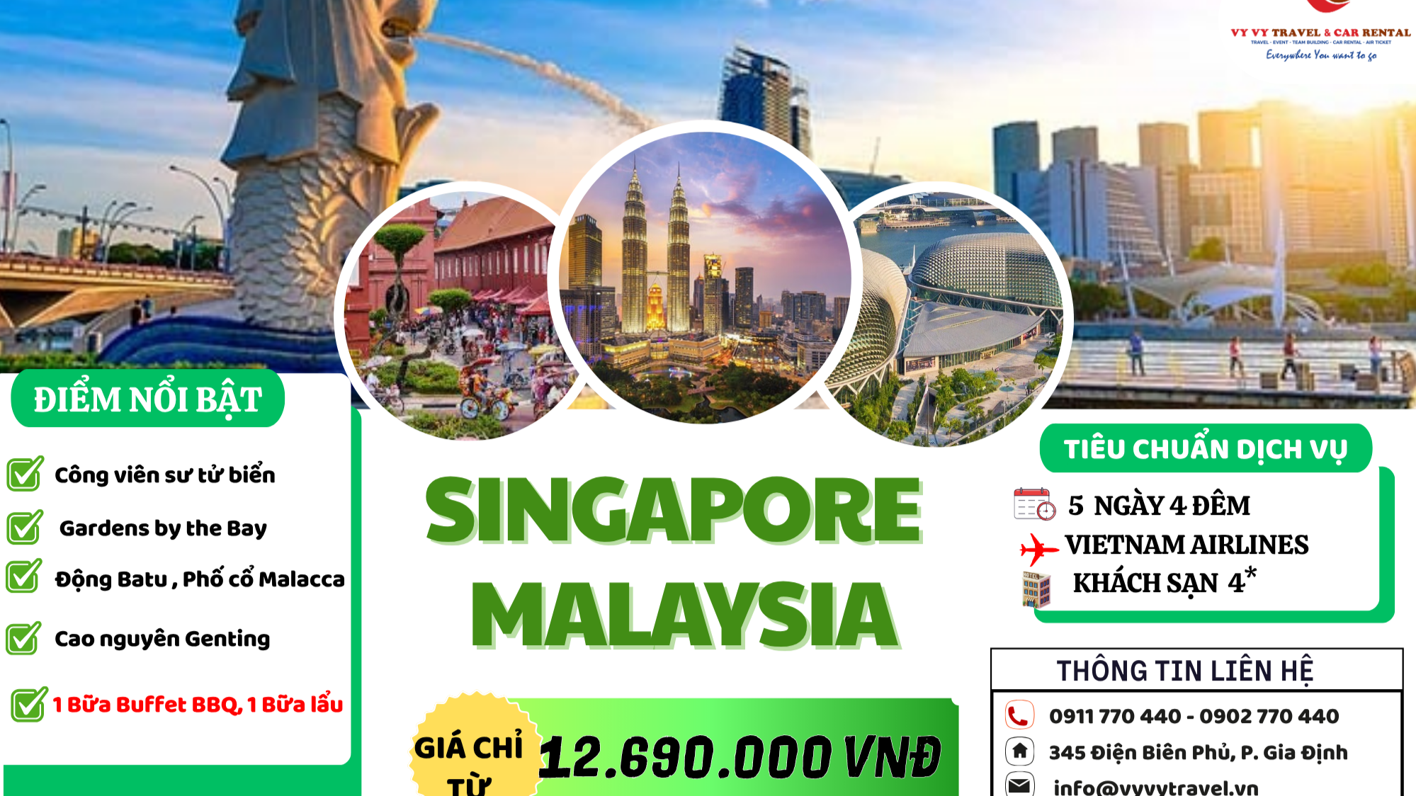 SINGAPORE - MALAYSIA 5N4Đ (1ĐÊM SIN) | Vietnam Airlines - Image - 14915
